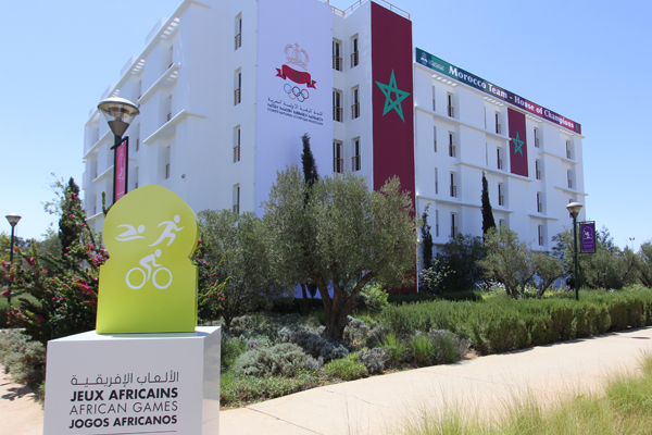 Derniers préparatifs avant l'ouverture du Village Africain des Jeux