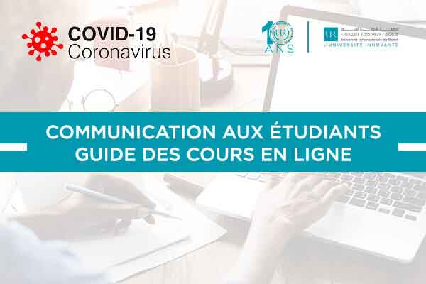Communication aux étudiants-Guide des cours en ligne