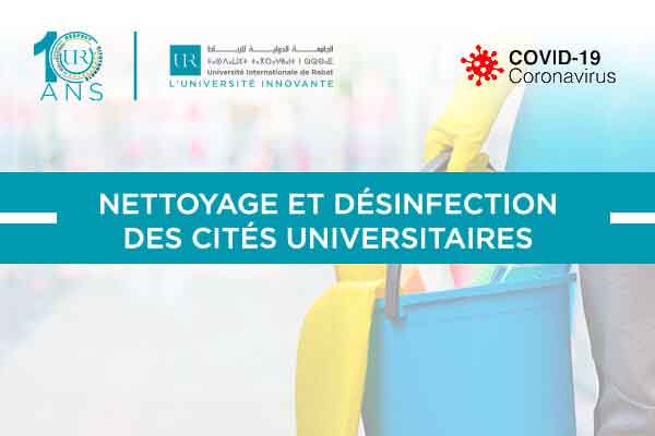Nettoyage et désinfection des cités universitaires