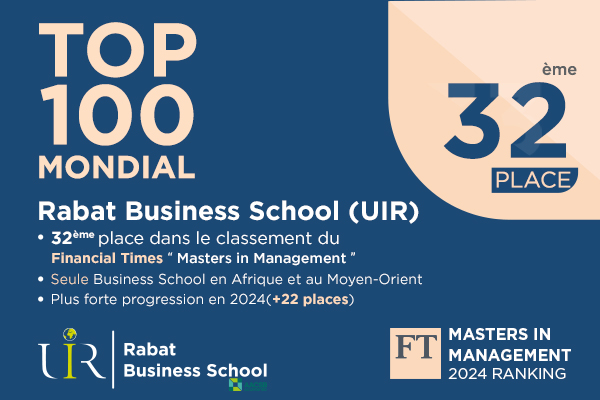 Rabat Business School 32ème dans le classement mondial du FT
