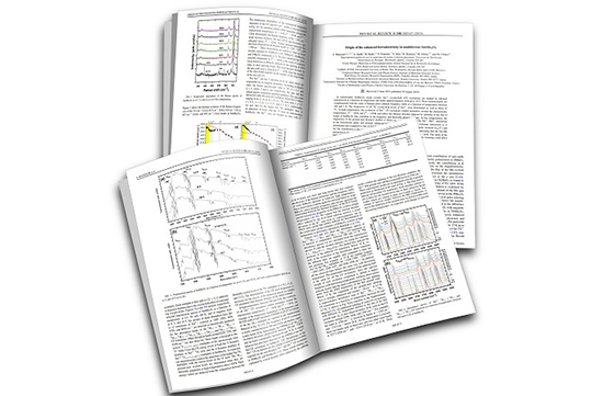 Publication sur PHYSICAL REVIEW JOURNALS