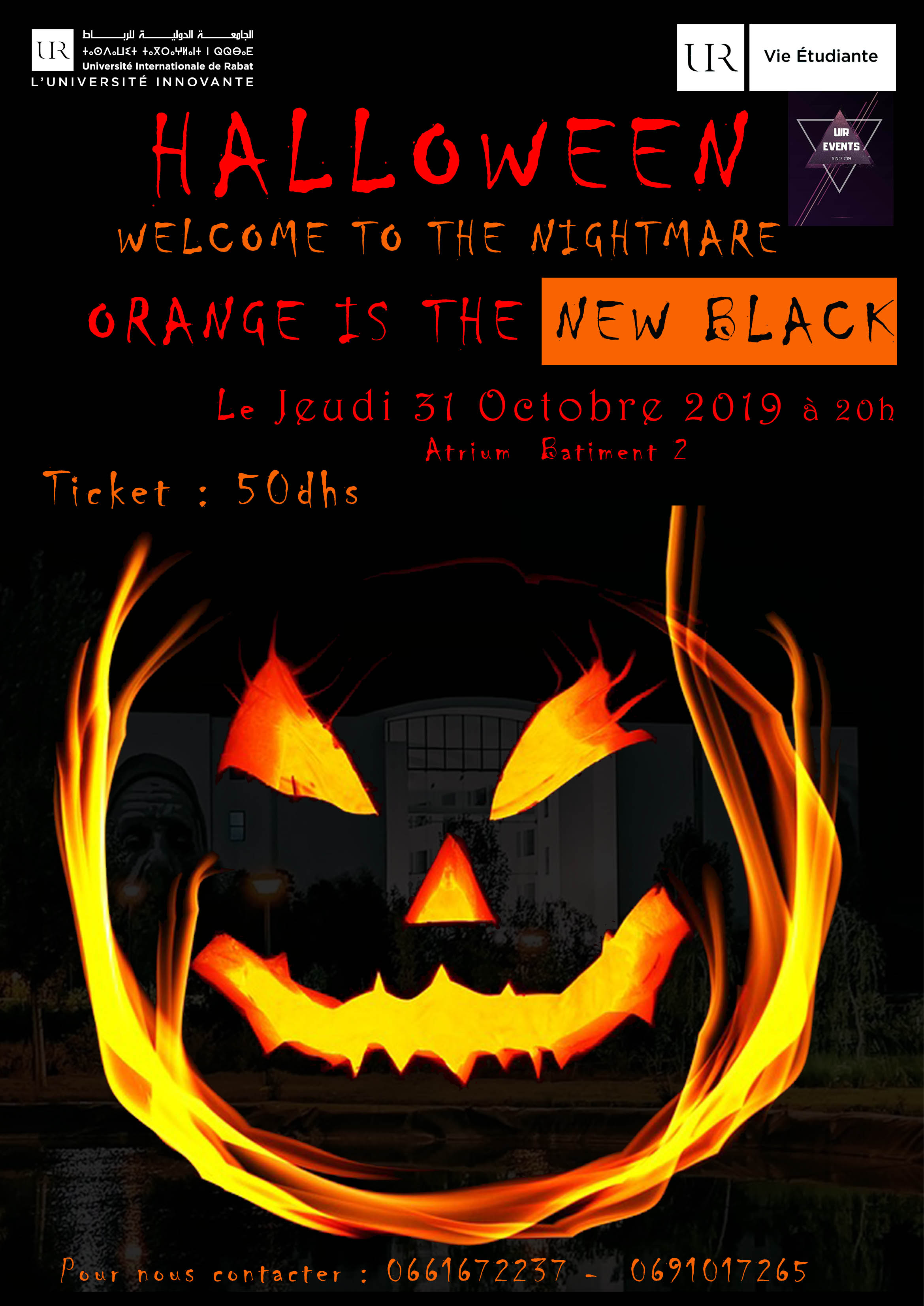 Projection de film d’épouvante & halloween party