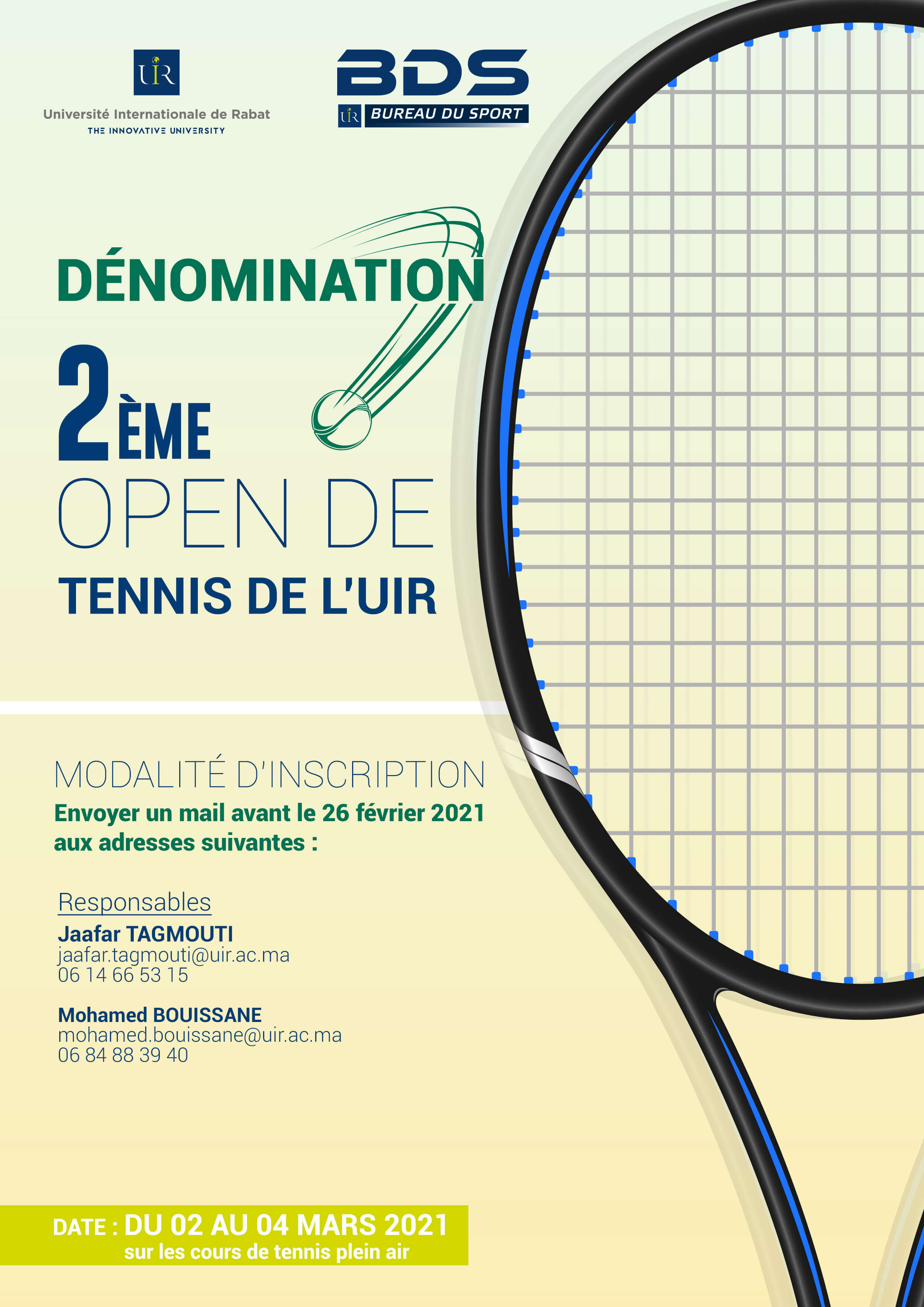 2ème Open tennis de l'UIR