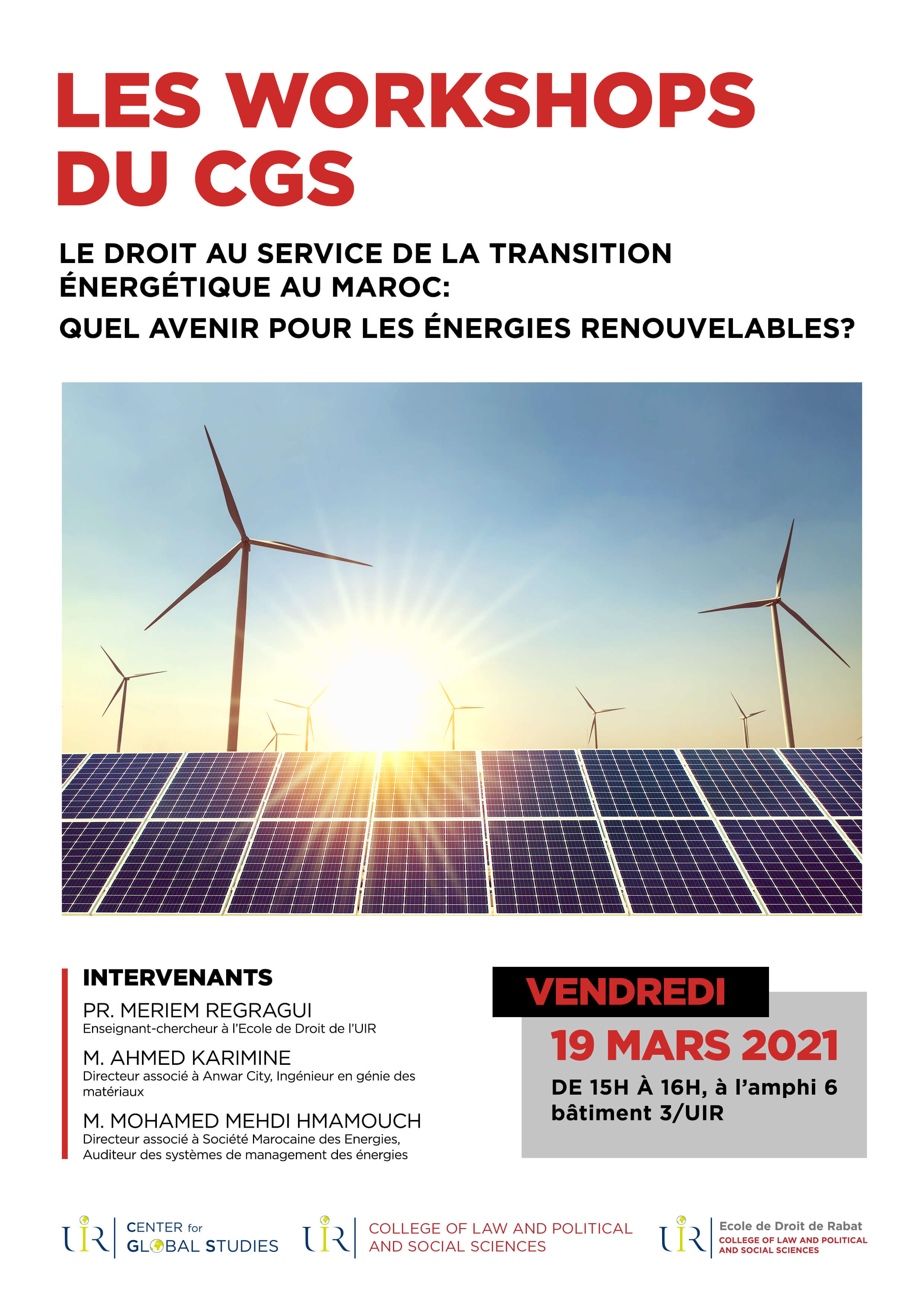 Les Workshops du Center for Global studies