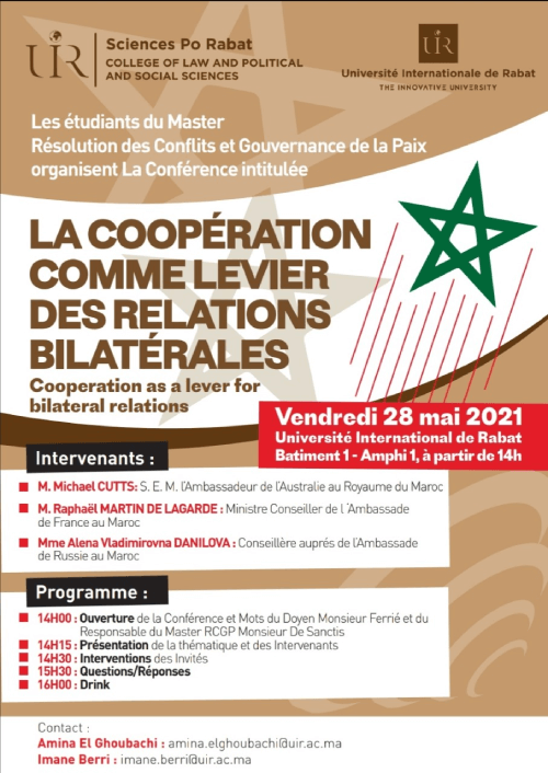 Conférence - Master Résolution des Conflits et Gouvernance de la Paix