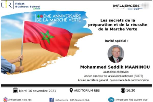 Conférence -Marche verte : les secrets de sa préparation et de sa réussite-