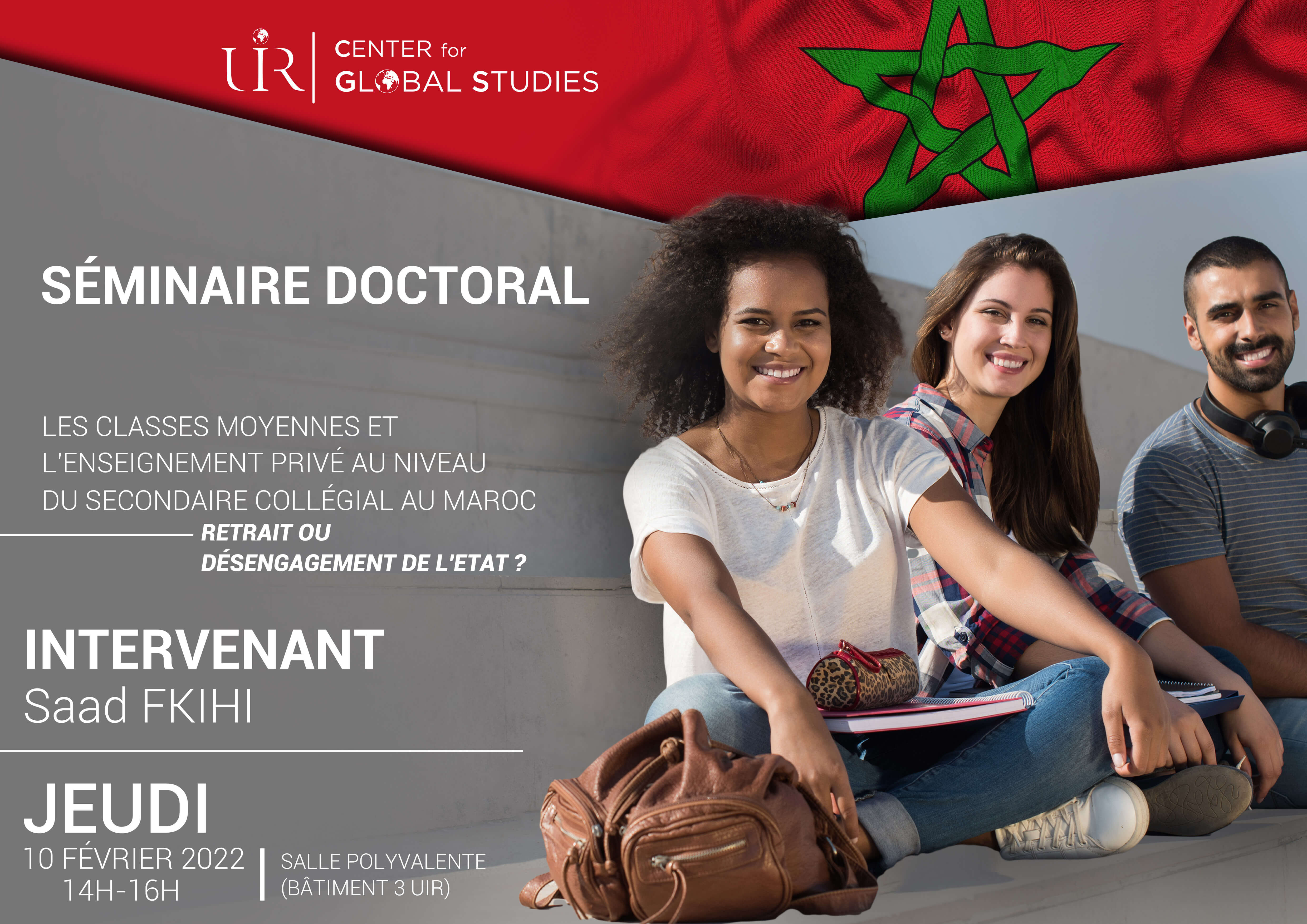 Séminaire doctoral - Les classes moyennes et l'enseignement privé au niveau du secondaire collégial au Maroc