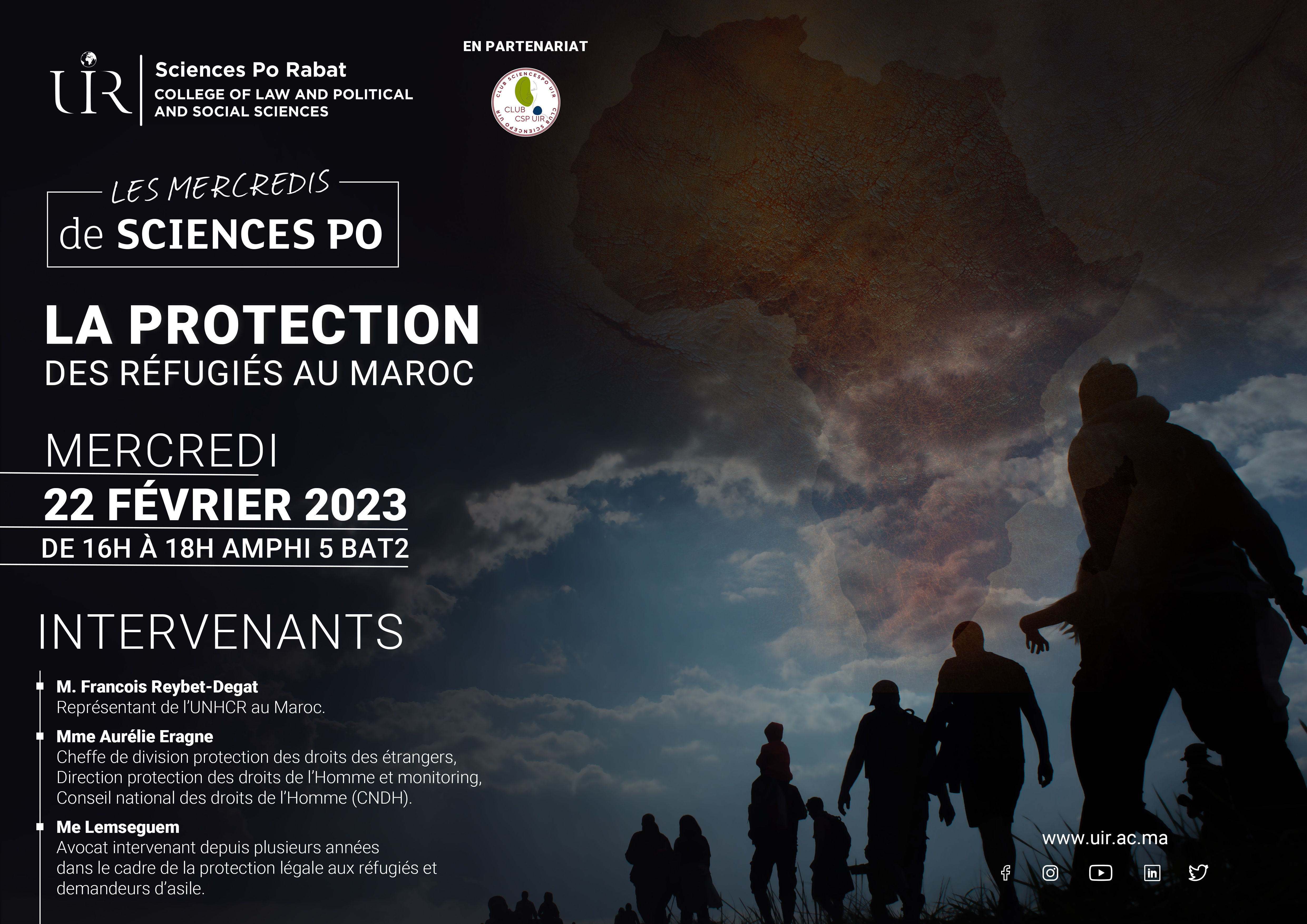 Mercredis de Science Po « La protection des réfugiés au Maroc »