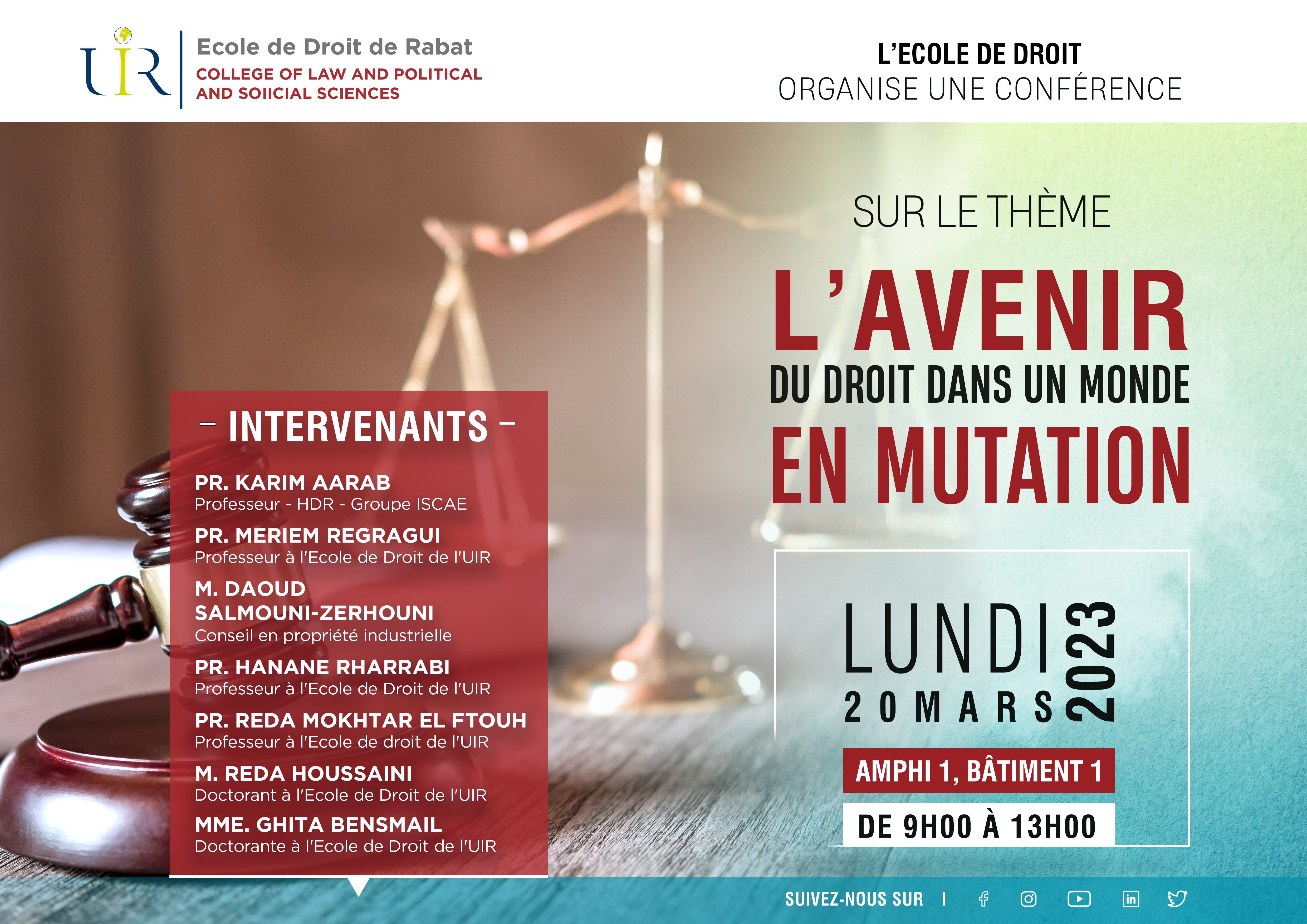 Conférence " L’avenir du Droit dans un monde en mutation”