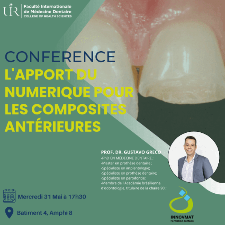 Conférence sur L'apport du numérique pour les composites antérieures