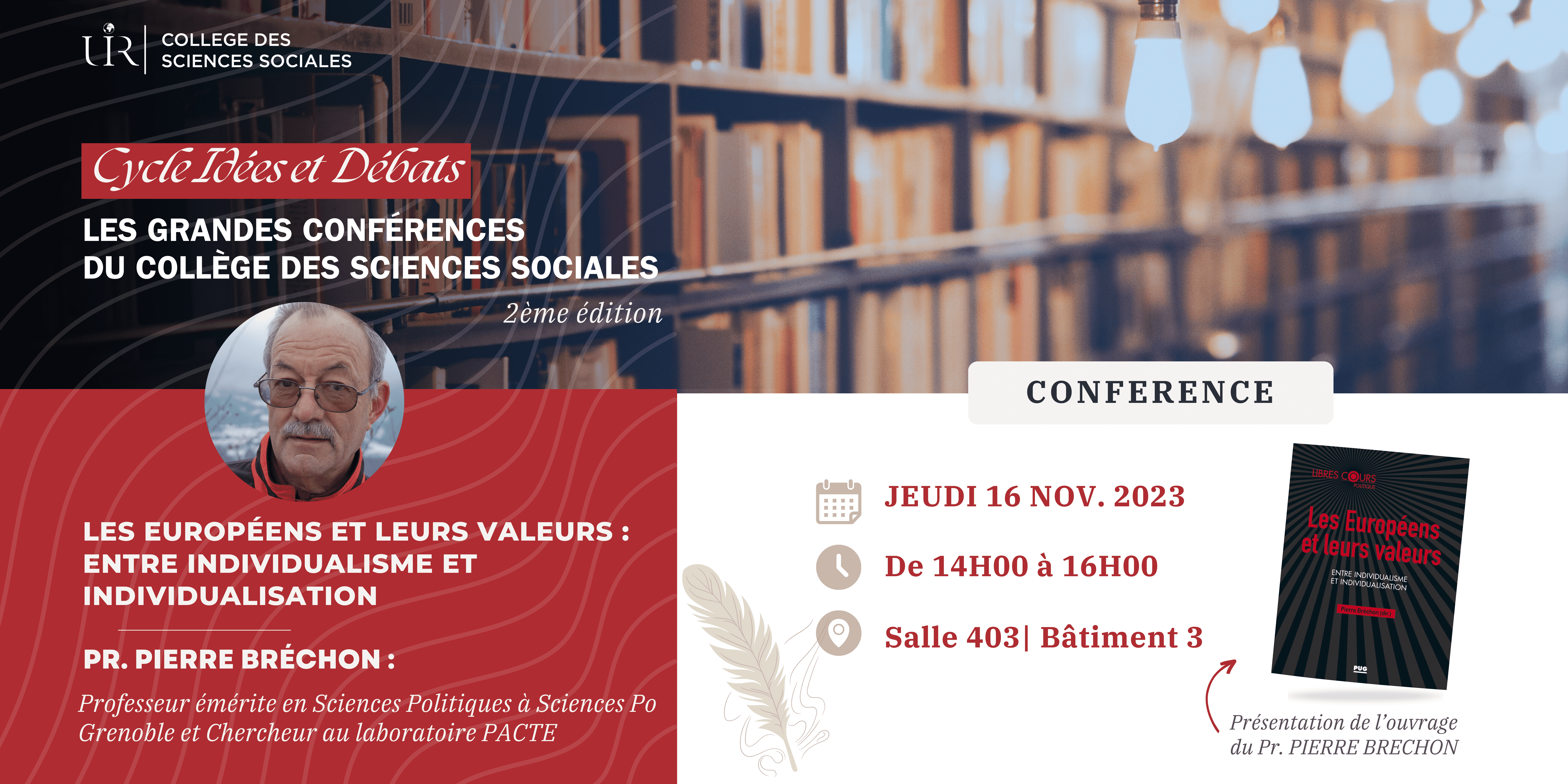 Conférence « Les Européens et leurs valeurs : entre individualisme et individualisation »