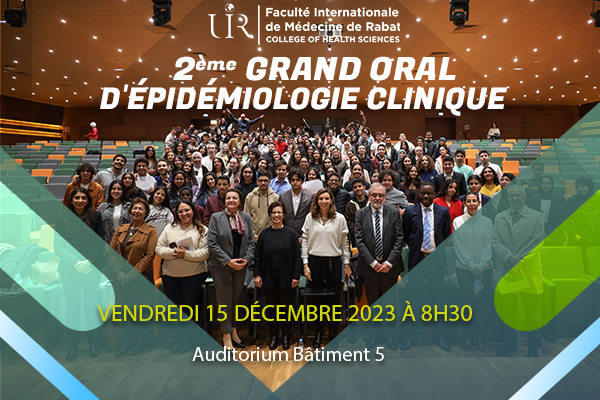 2ème Grand Oral D'Épidémiologie Clinique