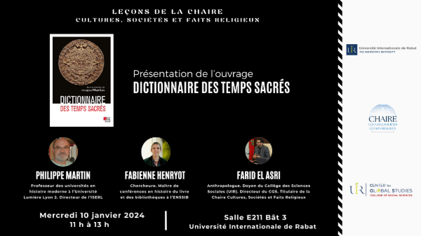Leçon de la chaire Cultures, Sociétés et Faits Religieux : « Dictionnaire des Temps Sacrés » :