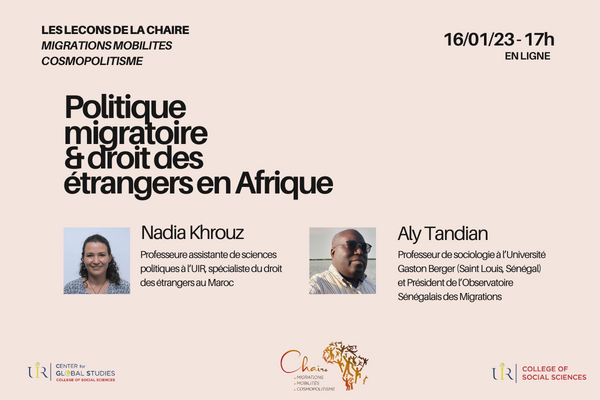 Conférence : "Politique Migratoire et Droit des Etrangers en Afrique"