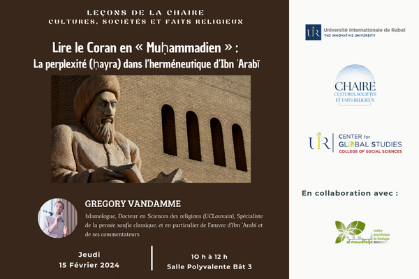 4ème édition de la chaire « Cultures, Sociétés et Faits religieux »